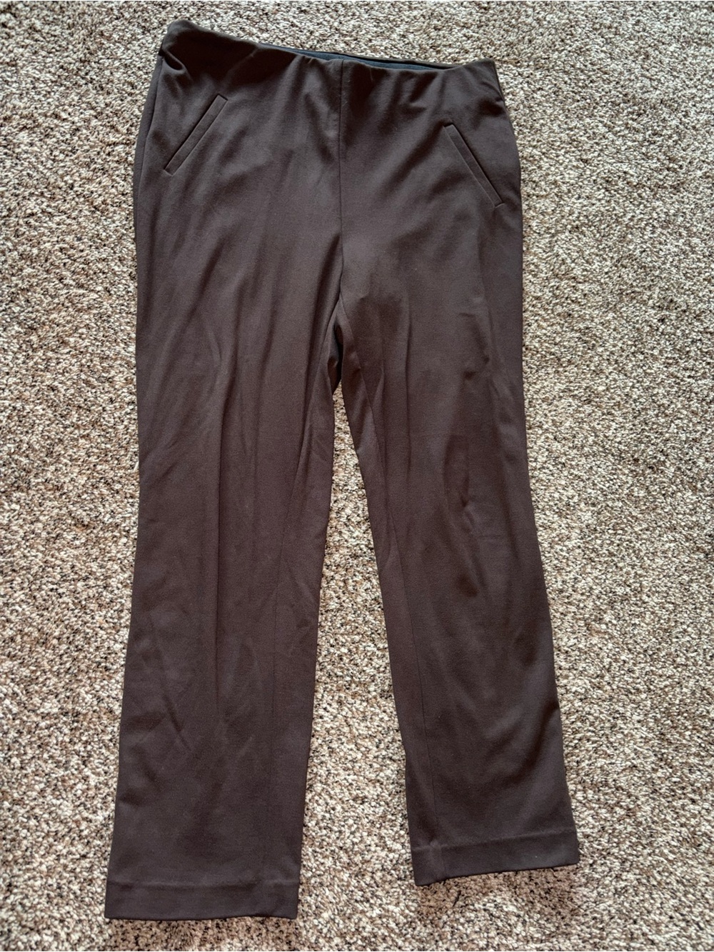 Chico's Black Straight-Leg Pull-On Pants
